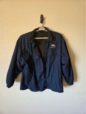 Dunbrooke Denver Broncos 2XL Navy Blue Fleece Lined Jacket